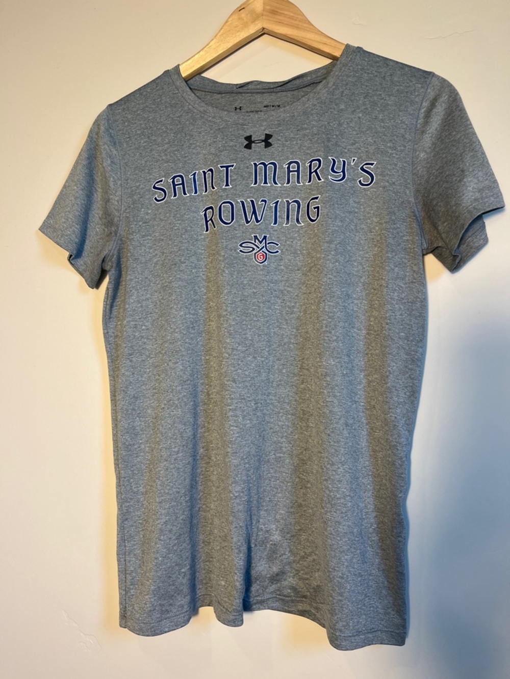 Under Armour Gray Saint Mary's Rowing Tee - Short Sleeve